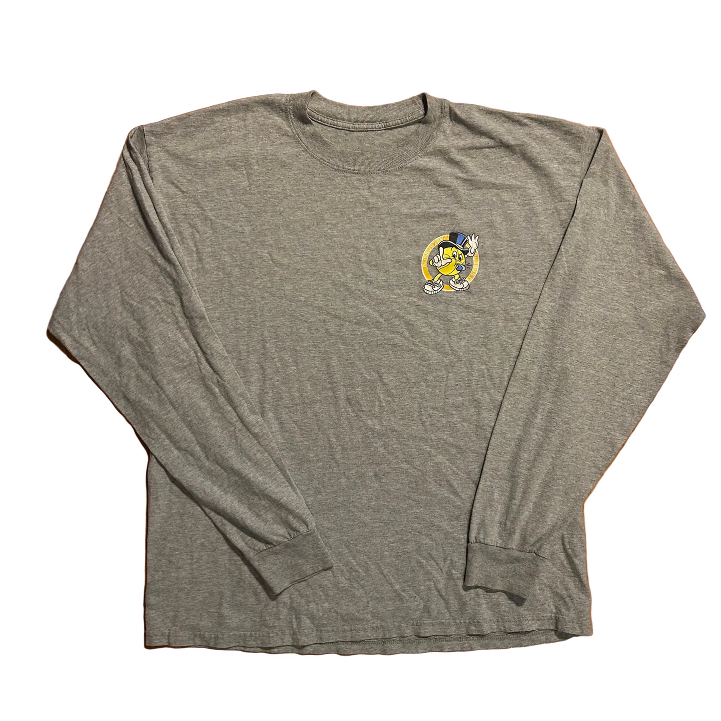 Gusbuster Gus Macker 3 on 3 Basketball Indianpolis Grey Longsleeve Shirt - Large - 23.5" x 29"
