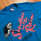 80/90’s Hanes Fifty Fifty Singing in the Rain Blue Tshirt - Small - 18" x 25.5"