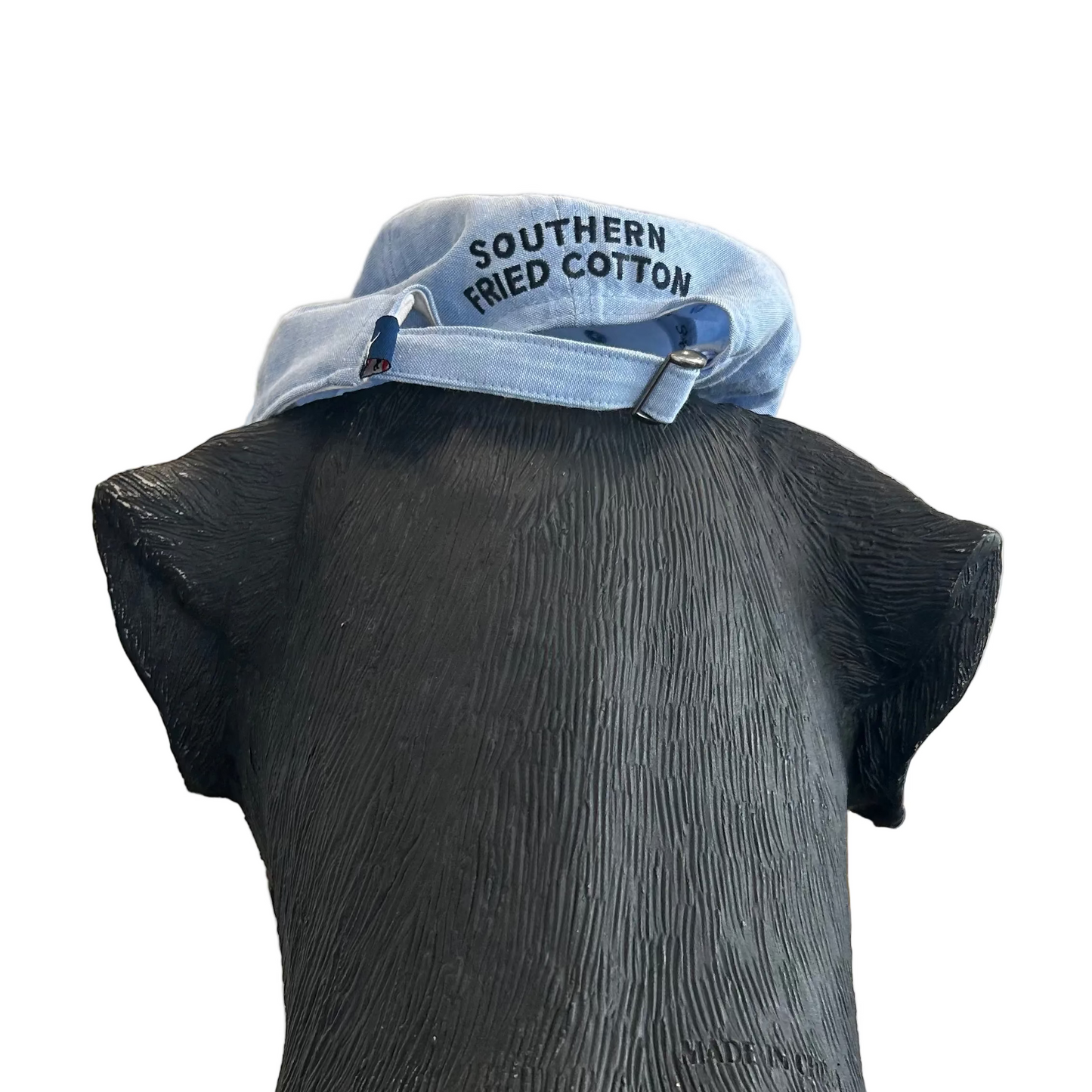 Southern Fried Cotton Black Dog Blue Hat