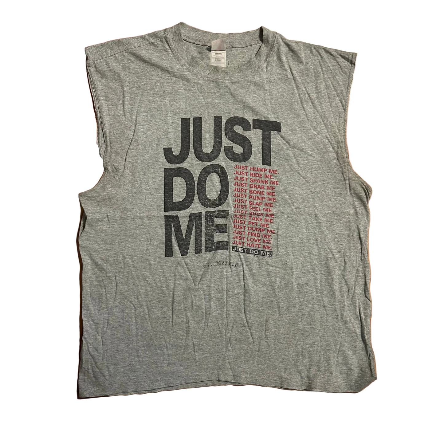 Just Do Me Nike Parody Florida Grey Tanktop Shirt - XLarge - 25" x 31.5"
