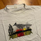 90’s Arizona Bird Sunset White Tshirt - Large - 23" x 26"