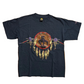 90’s HL Miller Horse Tribal Navy Blue Tshirt - Medium - 21.5" x 28"