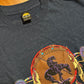 90’s HL Miller Horse Tribal Navy Blue Tshirt - Medium - 21.5" x 28"