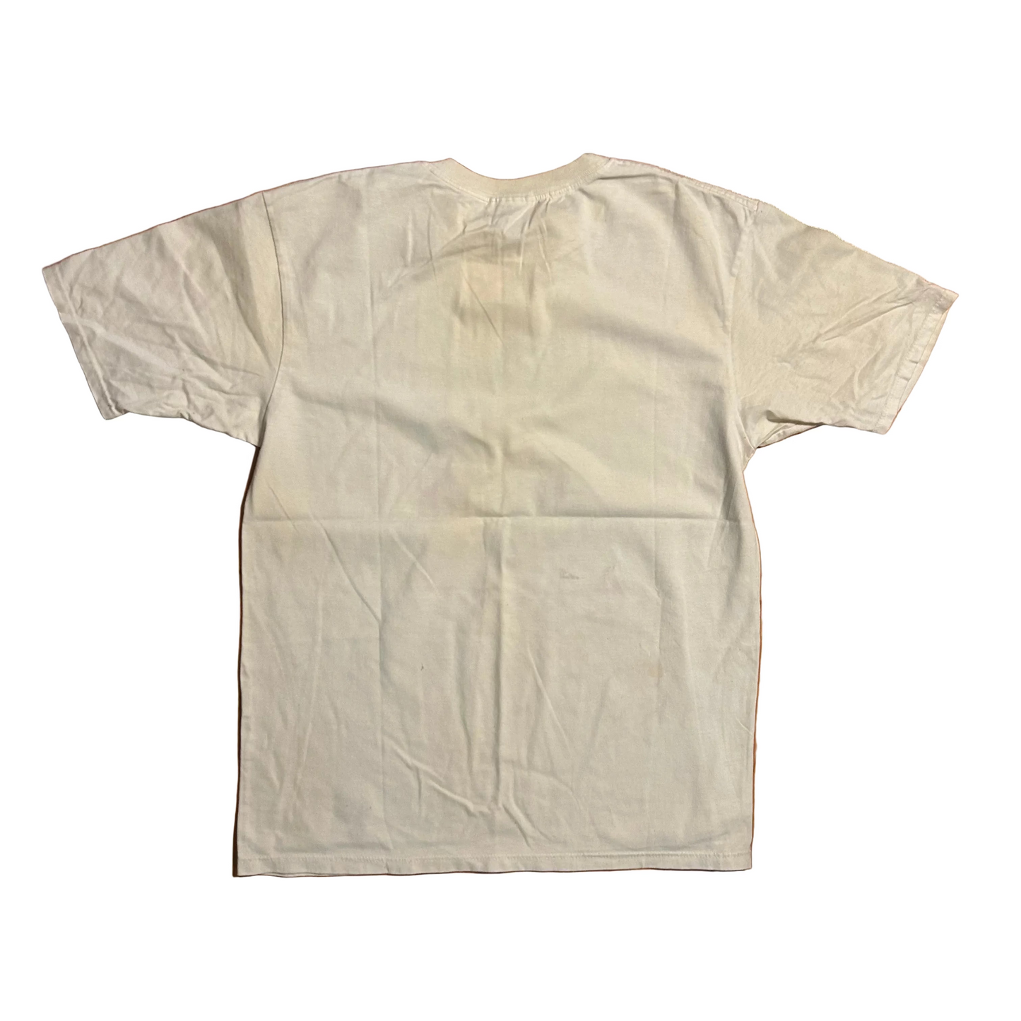 90's Kitten Cat Portrait White Tshirt - Medium - 20" x 26.5"