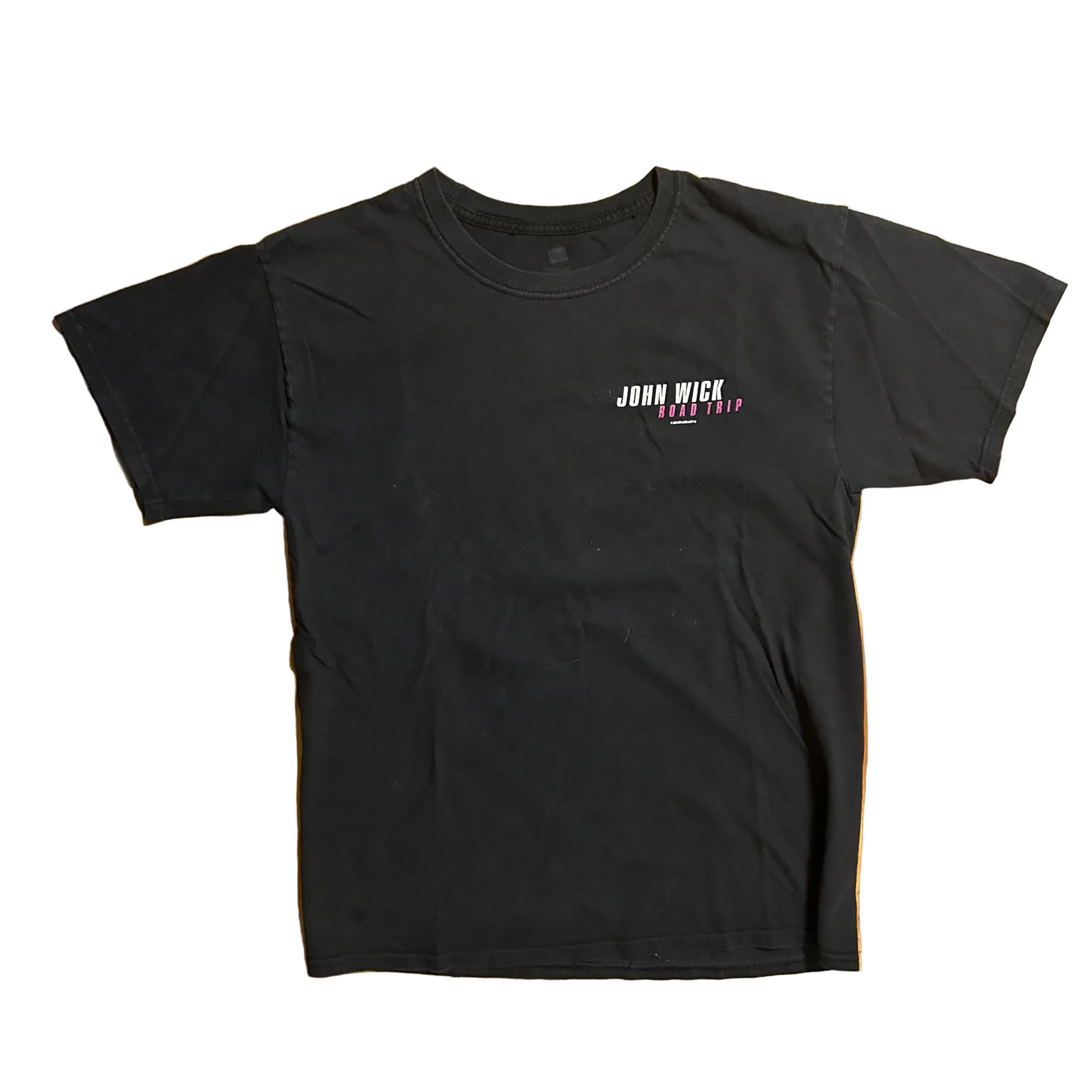 John Wick Road Trip Tour Black Tshirt - Small - 18.5" x 25"