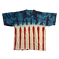90’s National Mueseum of American History Washington DC Tie Dye Flag Tshirt - Large - 23" x 28"