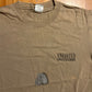 90's Soldier of Christ Enlisted God Incarnate Brown Distressed Tshirt - Medium - 21" x 27"