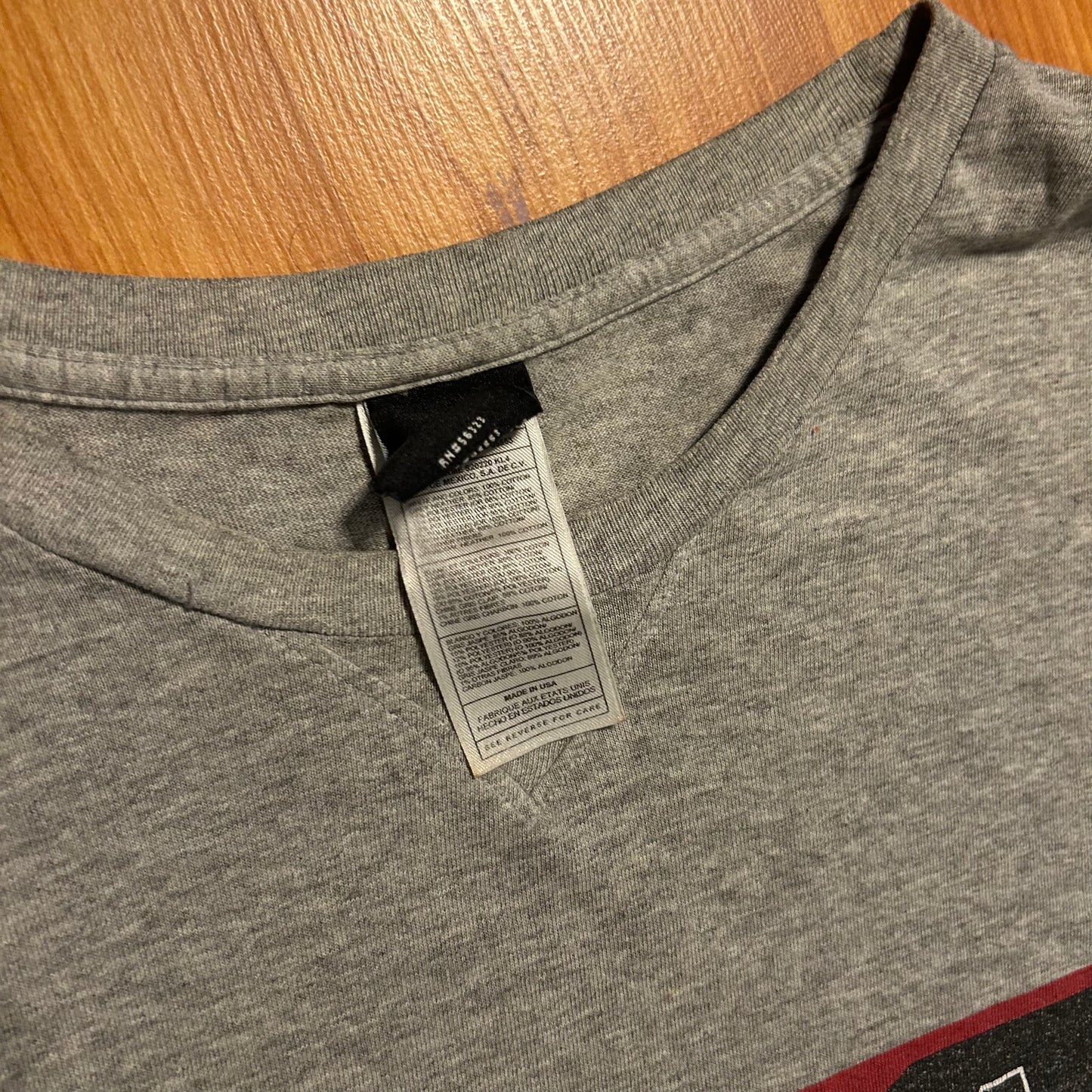 90’s Jordan Brand Grey Spellout Tshirt - XLarge - 24" x 29"