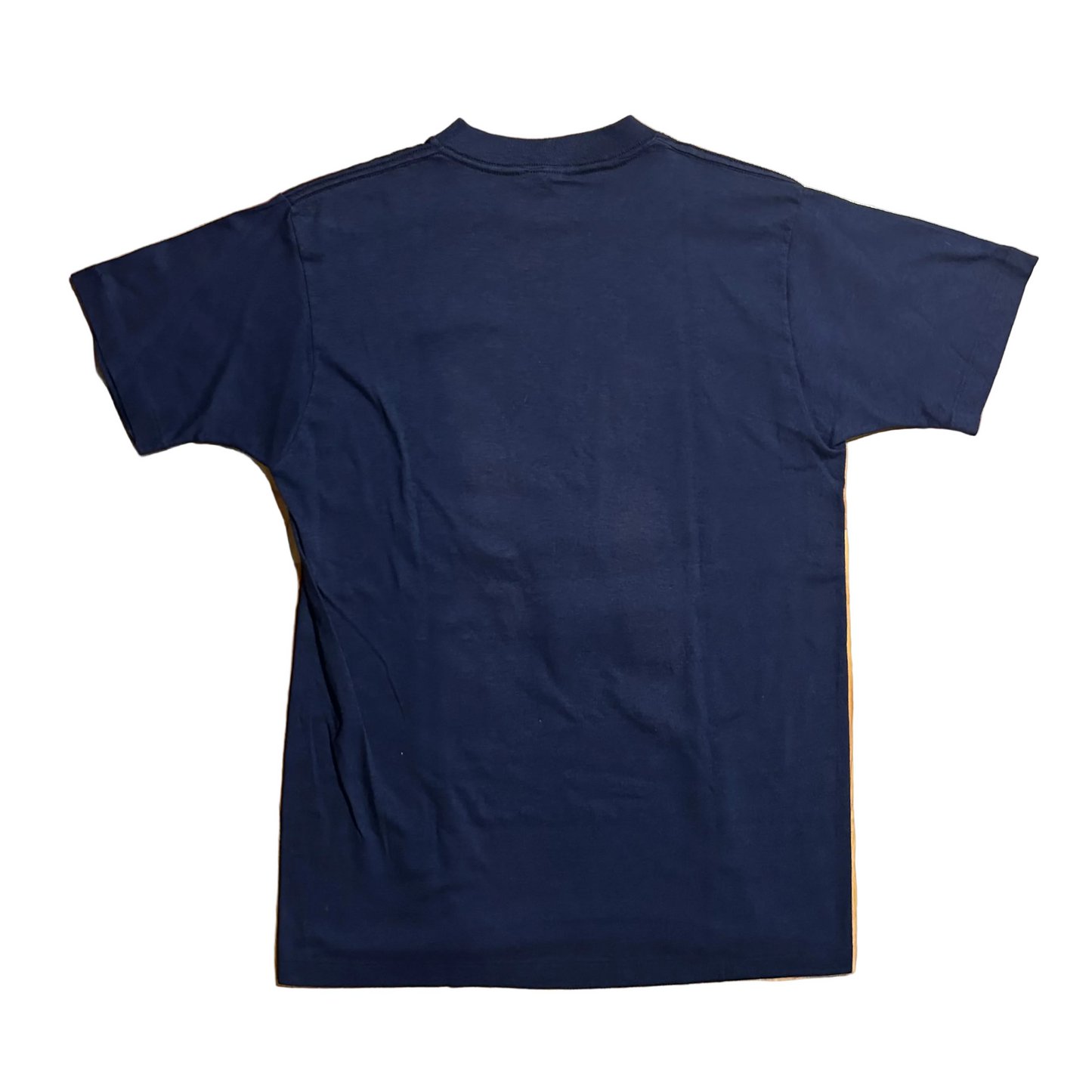 80’s Adidas Navy Blue Logo Tshirt - Small - 18" x 27.5"