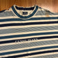 Guess Jeans Striped Blue Tshirt - XLarge - 24.5" x 29"