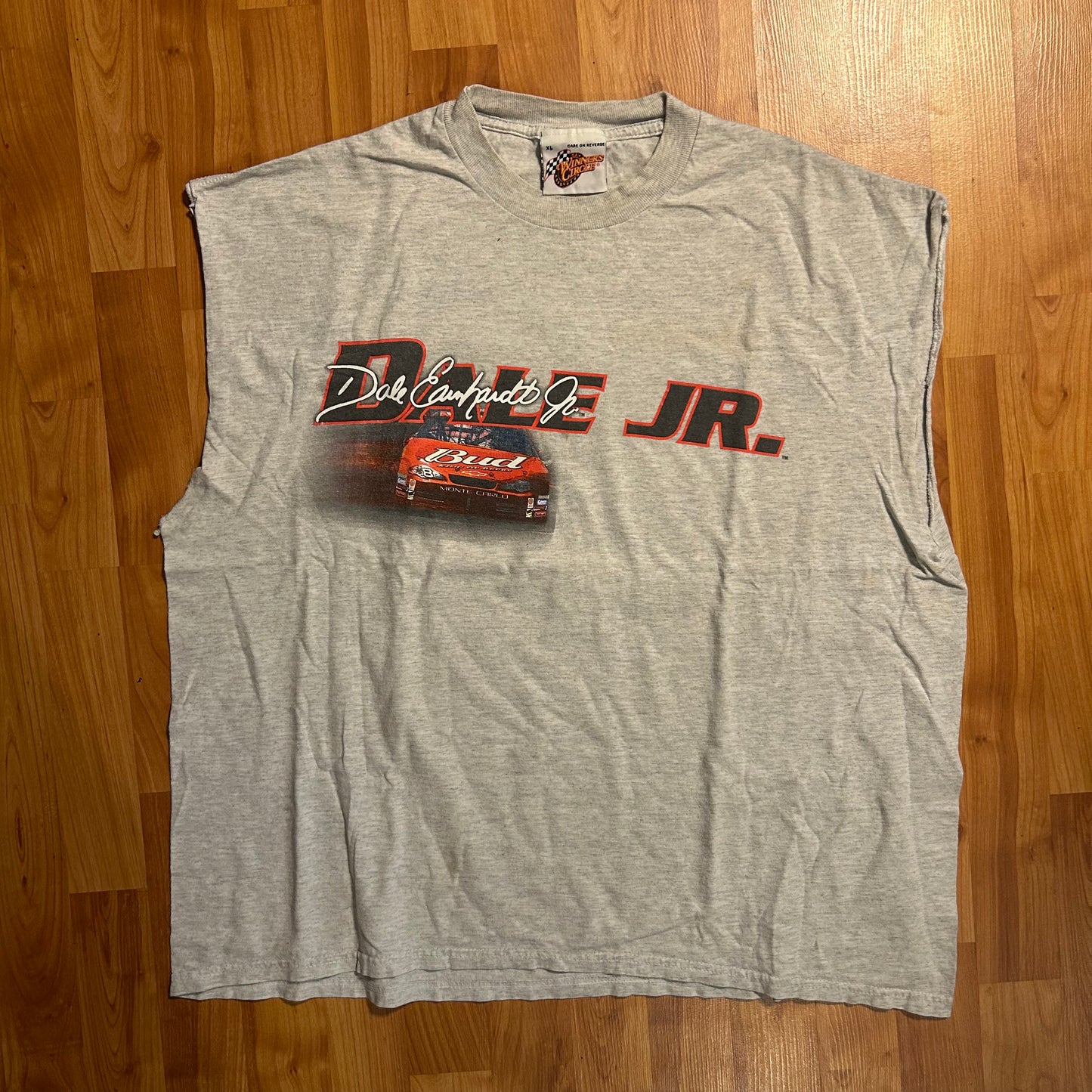 Winner’s Circle Dale Earnhardt Jr Bud NASCAR Grey Tanktop Shirt - XLarge - 25" x 27.5"
