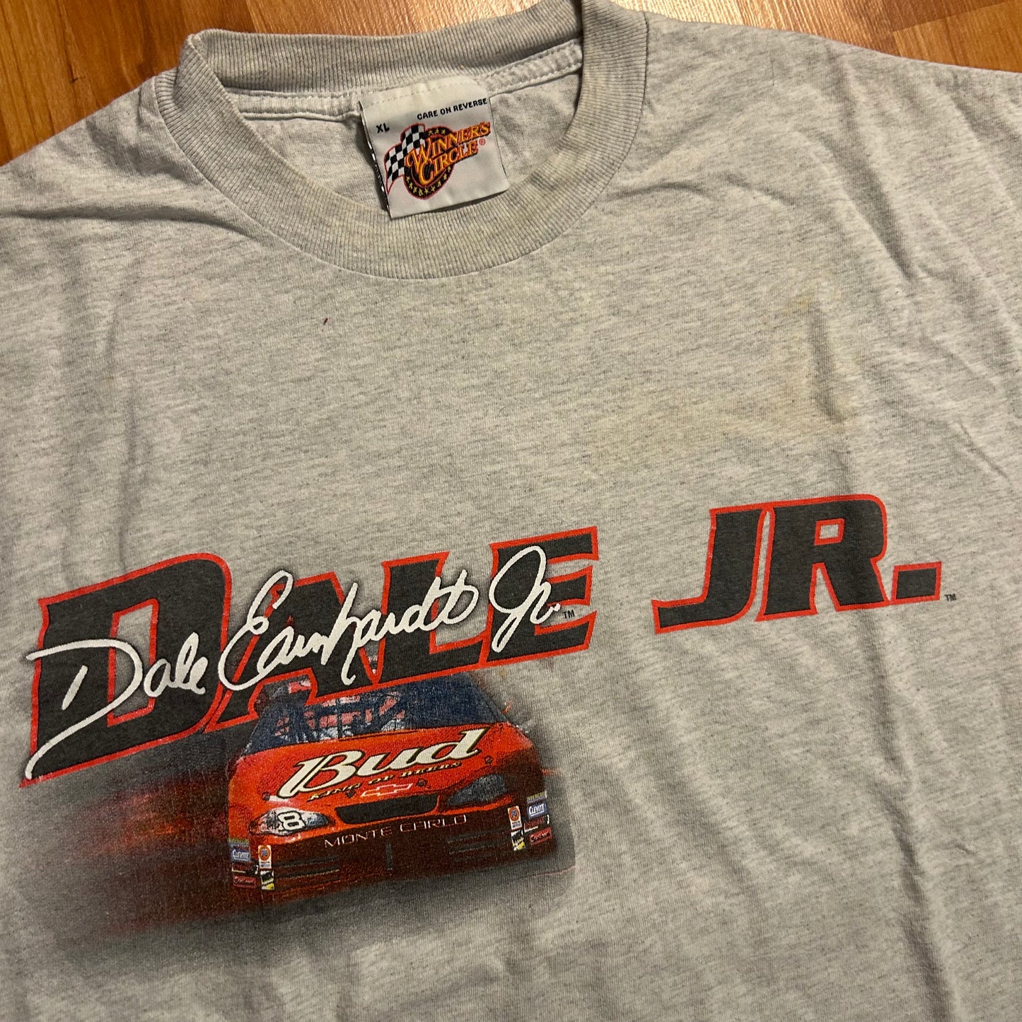 Winner’s Circle Dale Earnhardt Jr Bud NASCAR Grey Tanktop Shirt - XLarge - 25" x 27.5"
