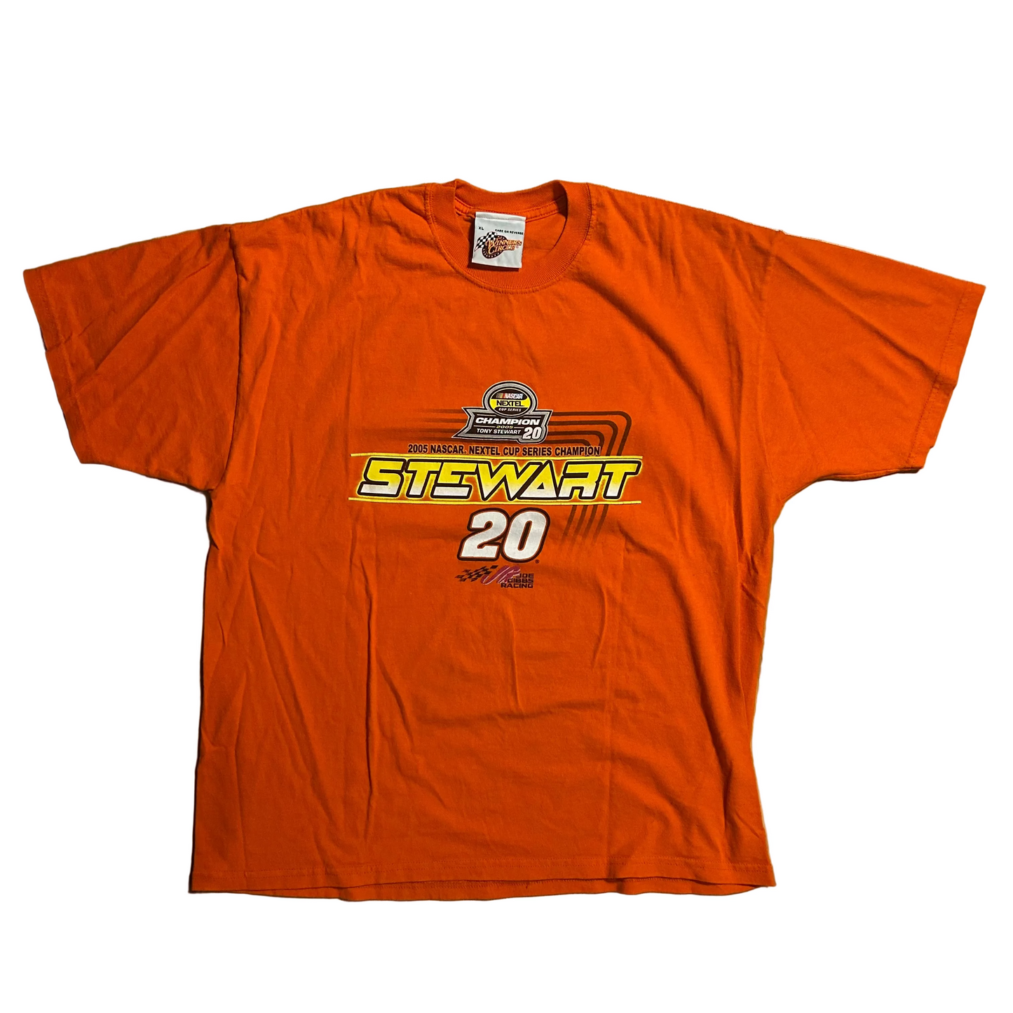 Winner’s Circle NASCAR Tony Stewart 20 Home Depot Orange Tshirt - Large - 22.5" x 27"