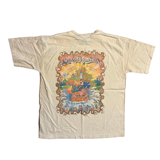 Splash Mountain Walt Disney World White Tshirt - Small - 18.5" x 24"
