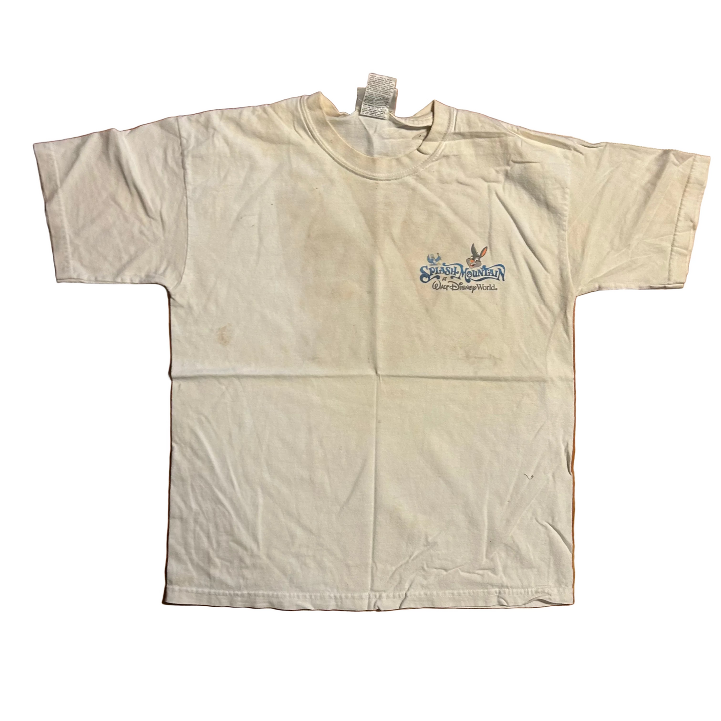Splash Mountain Walt Disney World White Tshirt - Small - 18.5" x 24"
