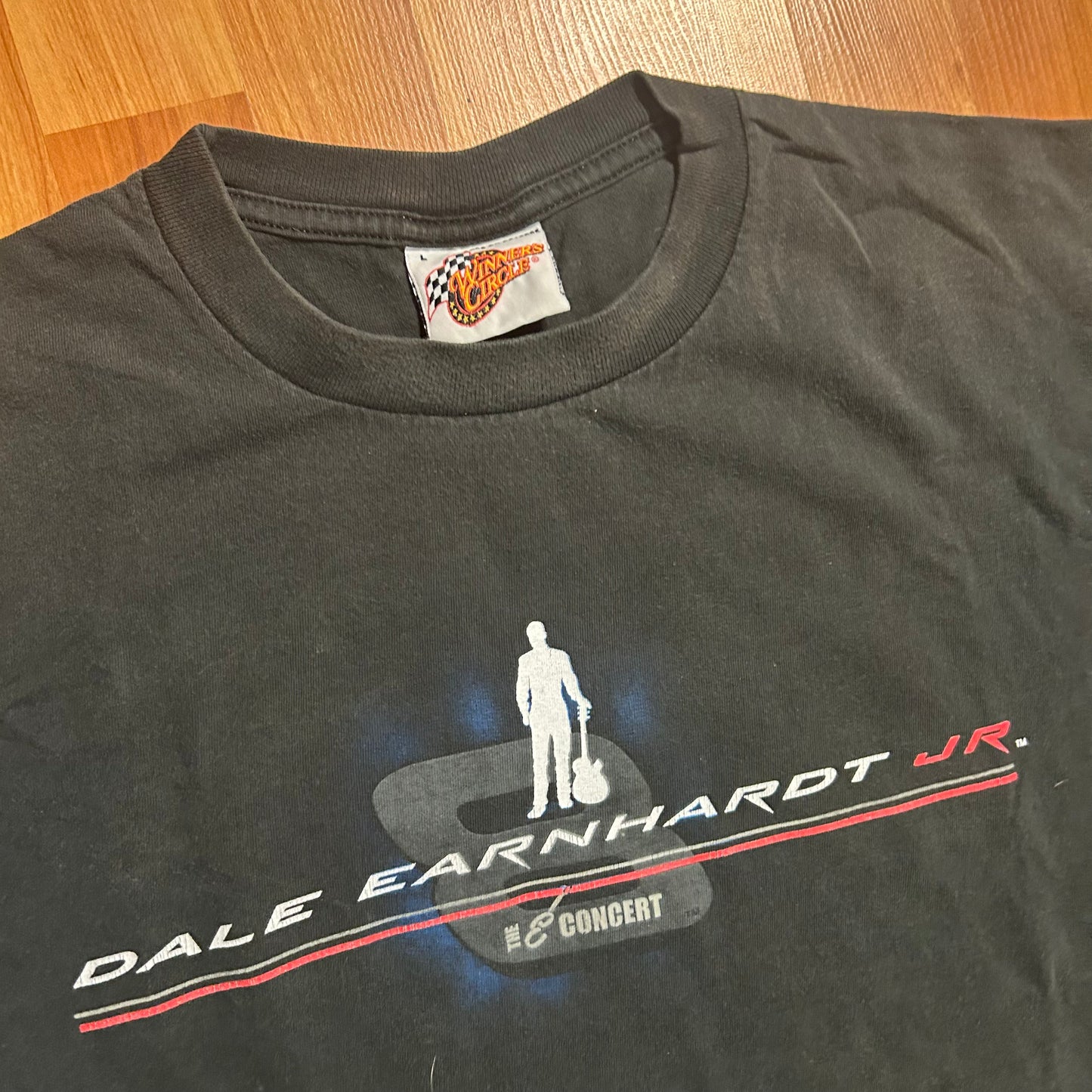 Winner’s Circle Dale Earnhardt Je NASCAR Concert Tour 2003 Black Tshirt - Large - 22.5" x 29"