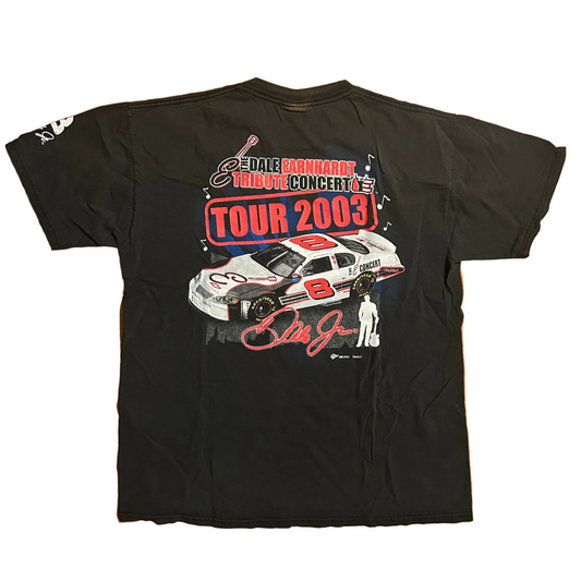 Winner’s Circle Dale Earnhardt Je NASCAR Concert Tour 2003 Black Tshirt - Large - 22.5" x 29"