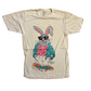 90's Jerzees Russell Easter Bunny Too Cool Tshirt - XSmall - 17.5" x 27.5"