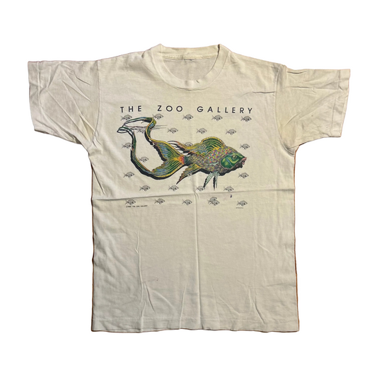 80's Zoo Gallery Splash of Magic Destin Florida White Tshirt - Small - 19.5" x 28"
