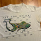 80's Zoo Gallery Splash of Magic Destin Florida White Tshirt - Small - 19.5" x 28"