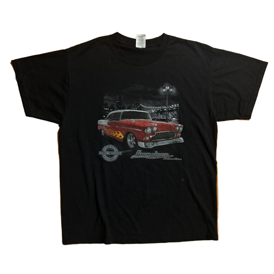 Jerzees American Authentic Car Black Tshirt - Medium - 21.5" x 28"