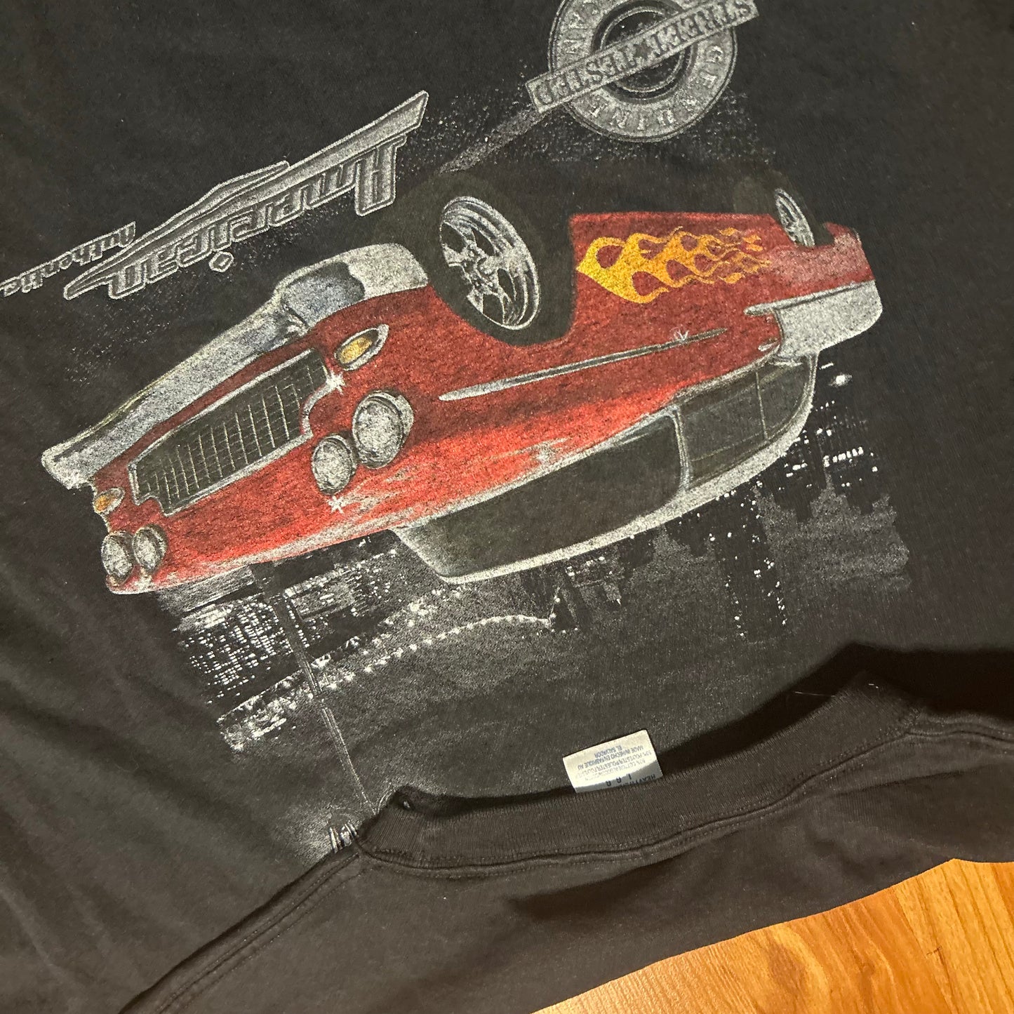 Jerzees American Authentic Car Black Tshirt - Medium - 21.5" x 28"