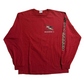 Anvil Up Here I’m Always High Red Longsleeve Shirt - Large - 23" x 29.5"