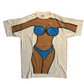 Cotton Power Bikini Body White Tshirt - Large - 23.5" x 32.5"