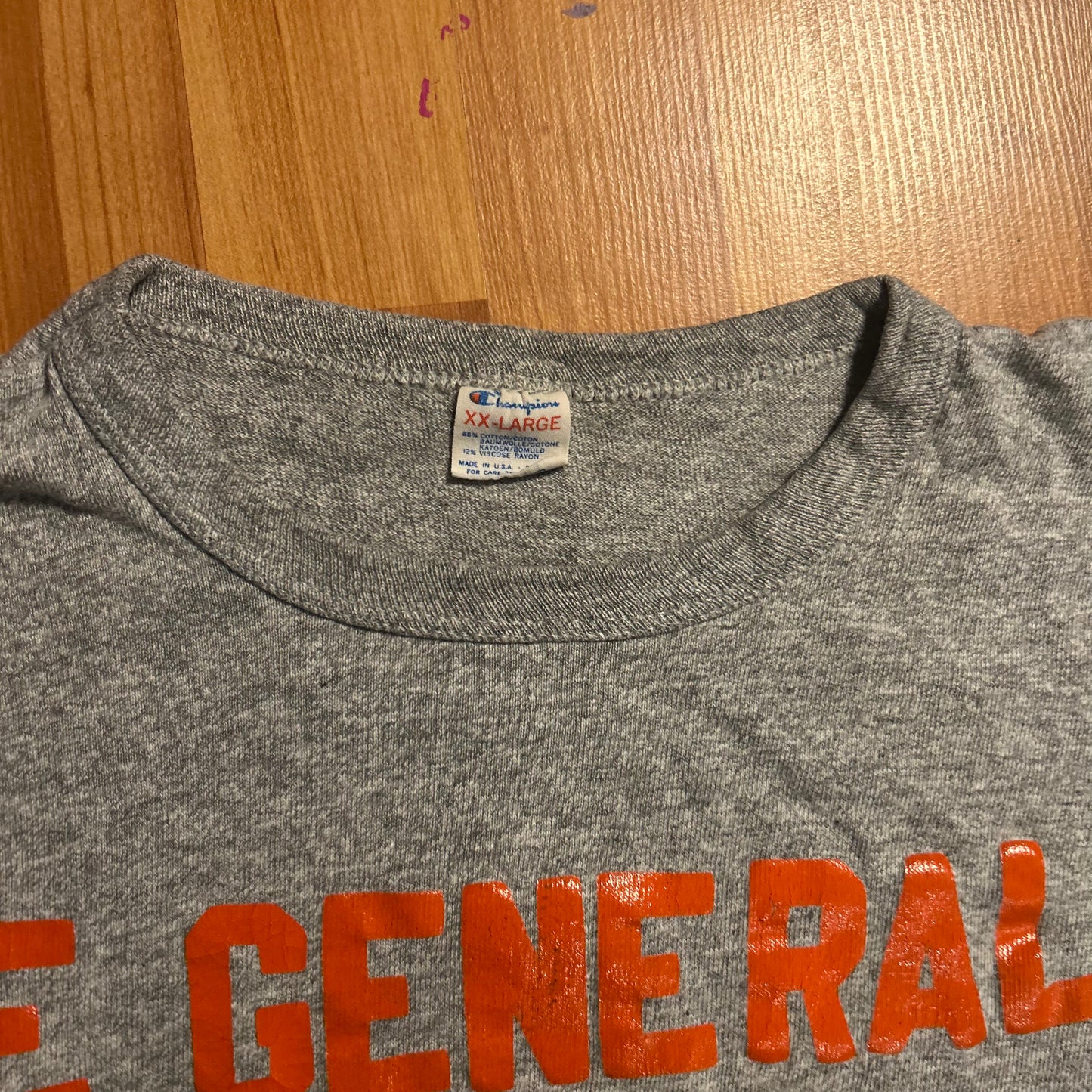 80’s Champion No Way Grey Tshirt - Large - 23" x 28"