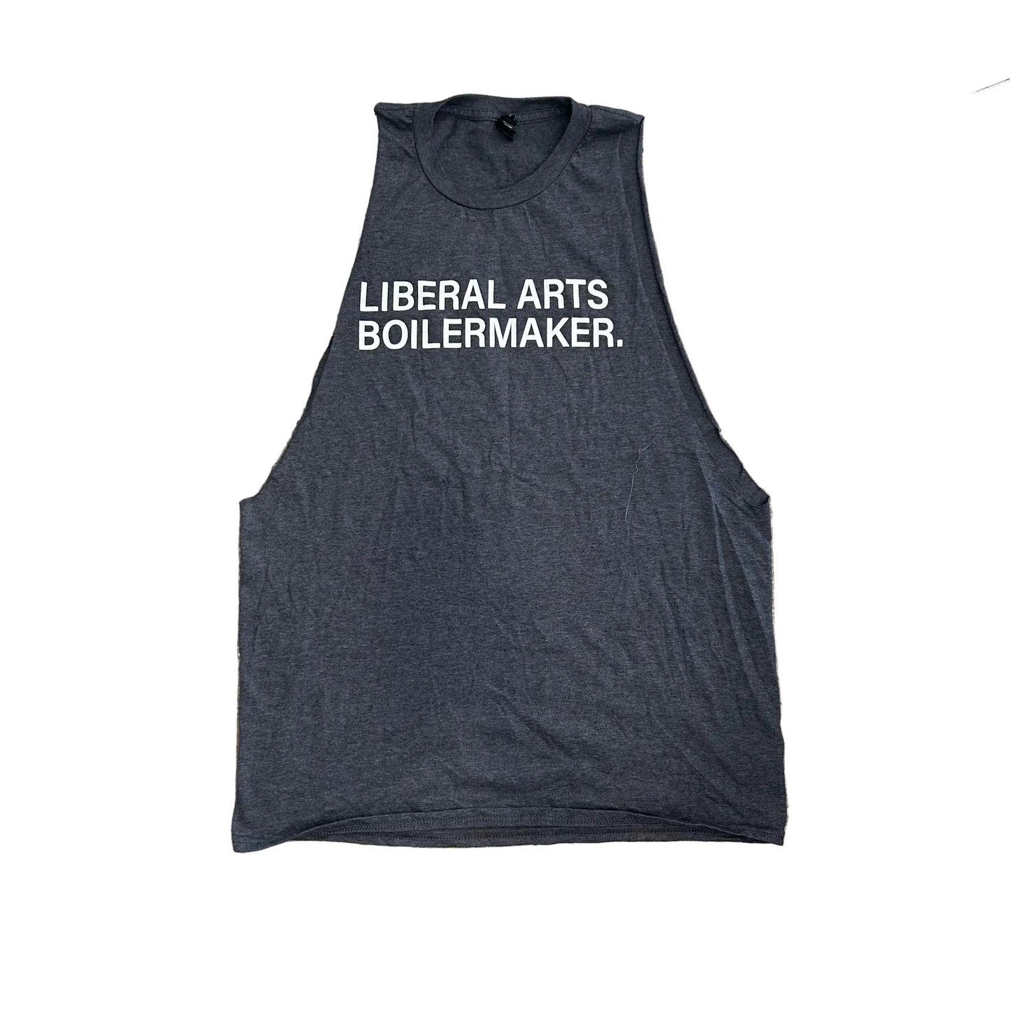 Purdue University Liberal Arts Boilermaker Grey Tank Top Shirt - Medium - 20.5" x 28.5"