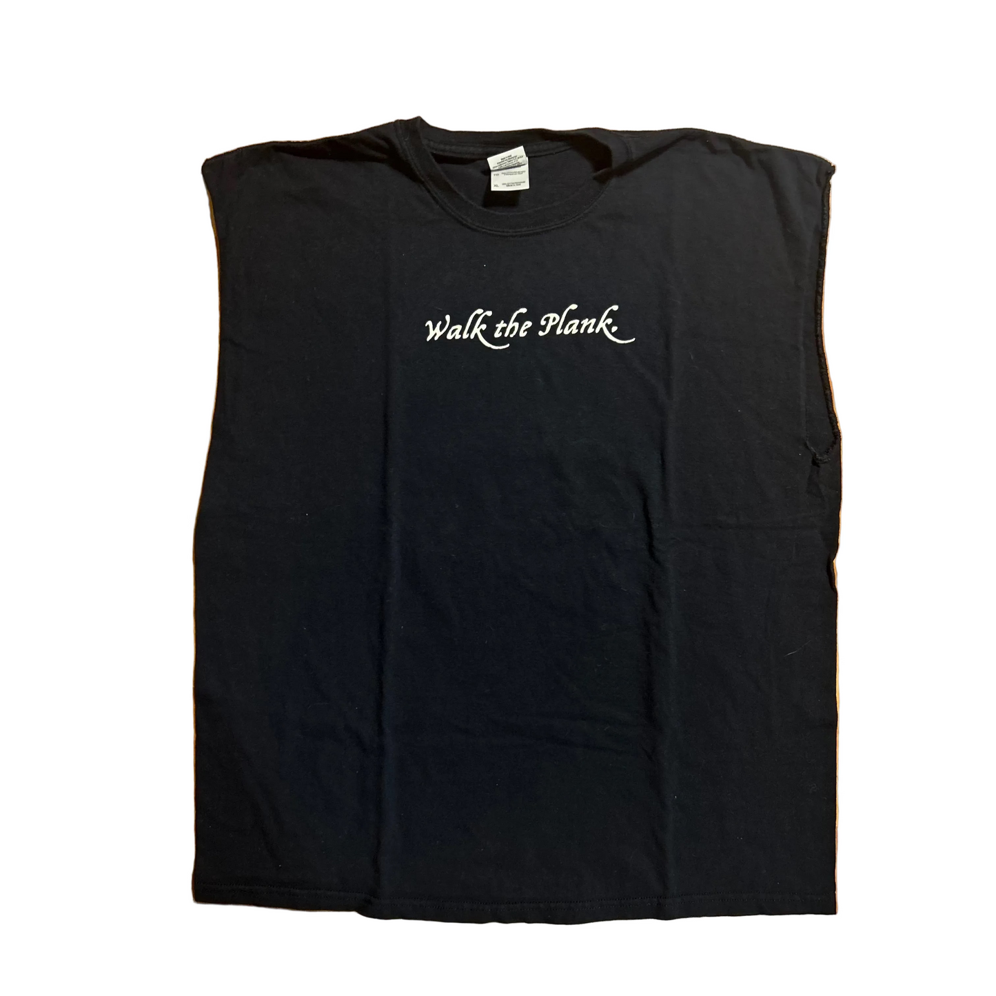 Gildan Walk The Plank Pirate’s Cove Black Tanktop Shirt - Large - 23" x 29"
