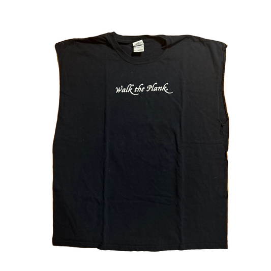Gildan Walk The Plank Pirate’s Cove Black Tanktop Shirt - Large - 23" x 29"
