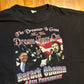Barack Obama MLK Jr President Dream Lives On Black Tshirt - Large - 23" x 27"