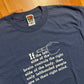 FOTL Best Left Handed Right Mind Blue Tshirt - Large - 22" x 30"