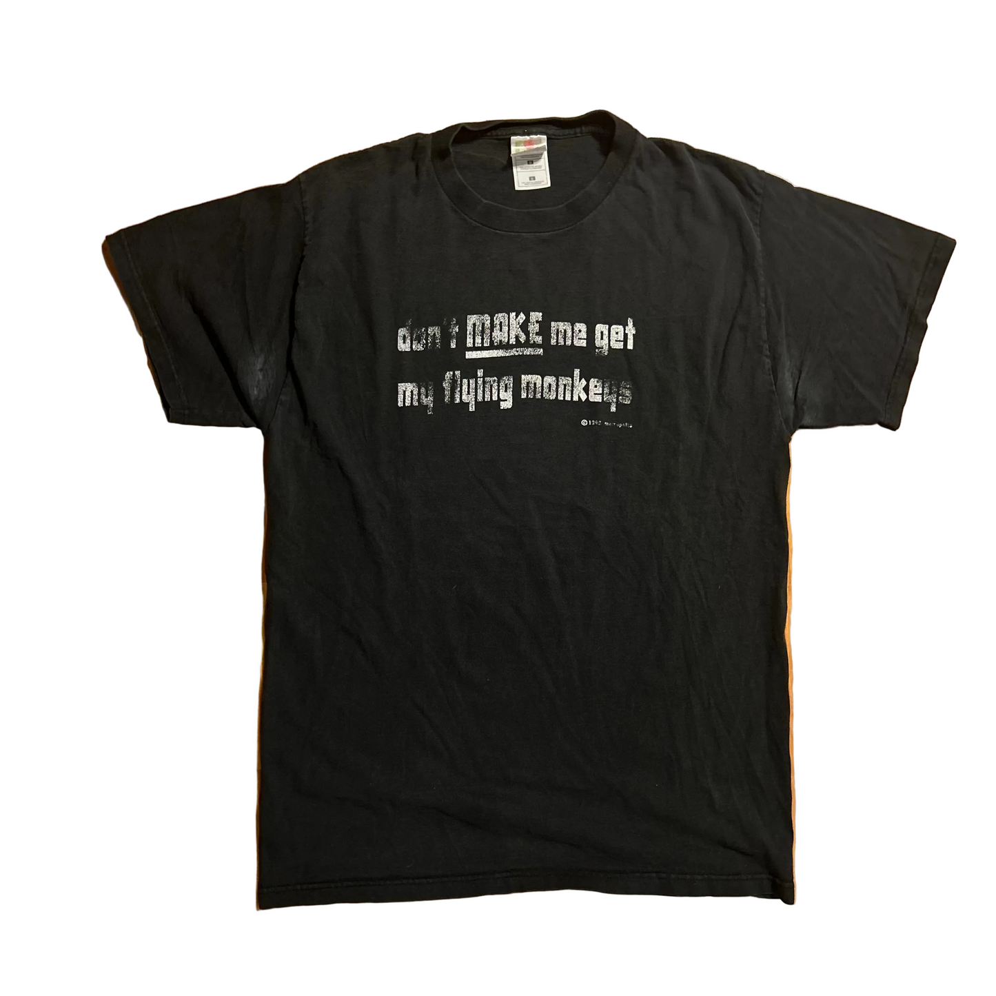 90’s FOTL Don’t Make Me Get My Flying Monkeys Black Tshirt - Medium - 20" x 29"