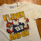 90's Auburn Tigers University Football White Tshirt - Medium - 21.5" x 27.5"