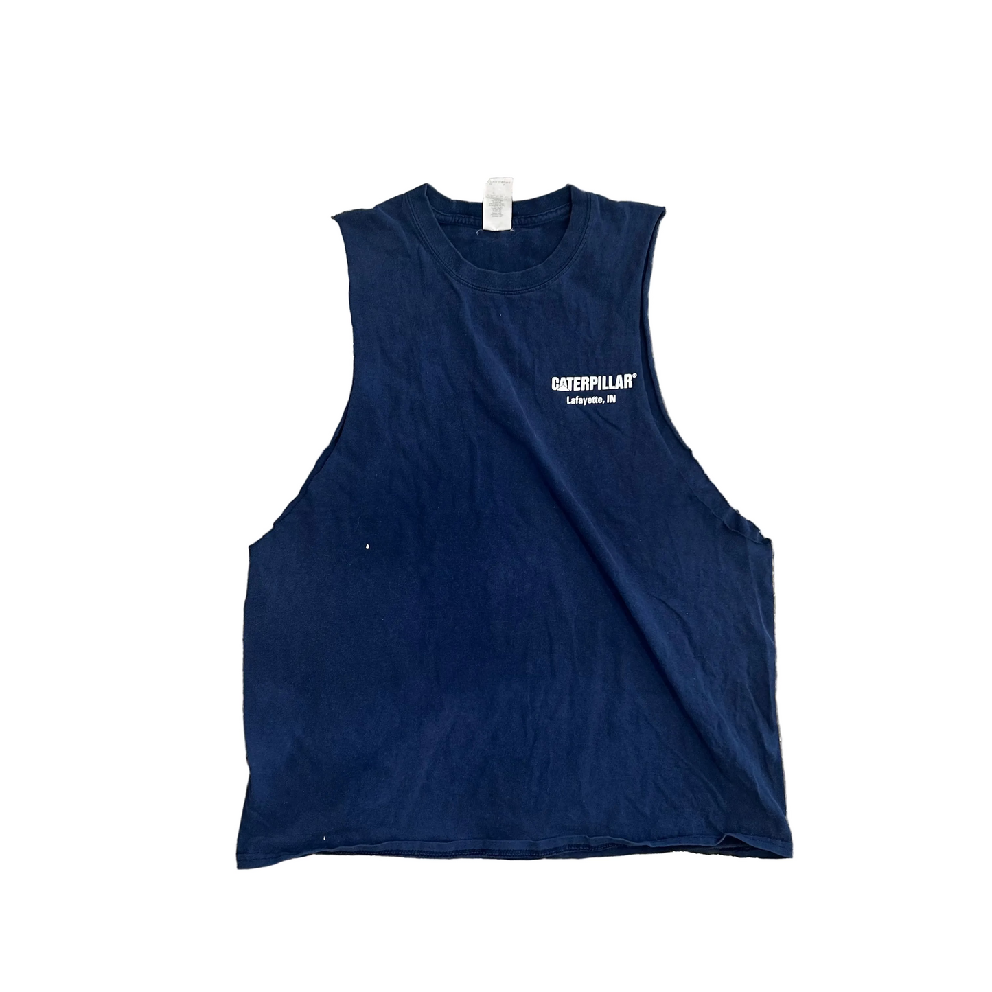 Caterpillar Navy Blue Lafayette Tank Top Shirt - Medium - 20.5" x 26"