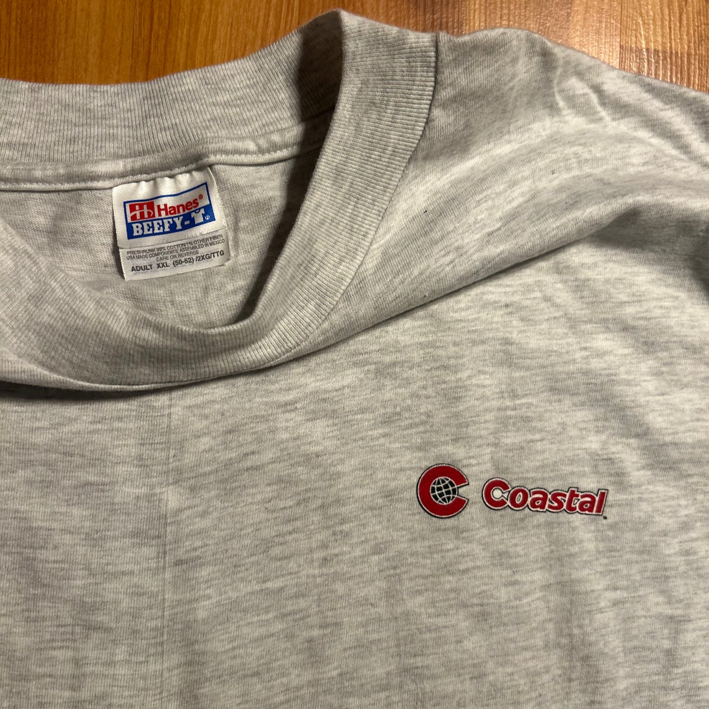 Hanes Beefy Iced Gushers Coastal Grey Tshirt - XLarge - 25.5" x 35.5"
