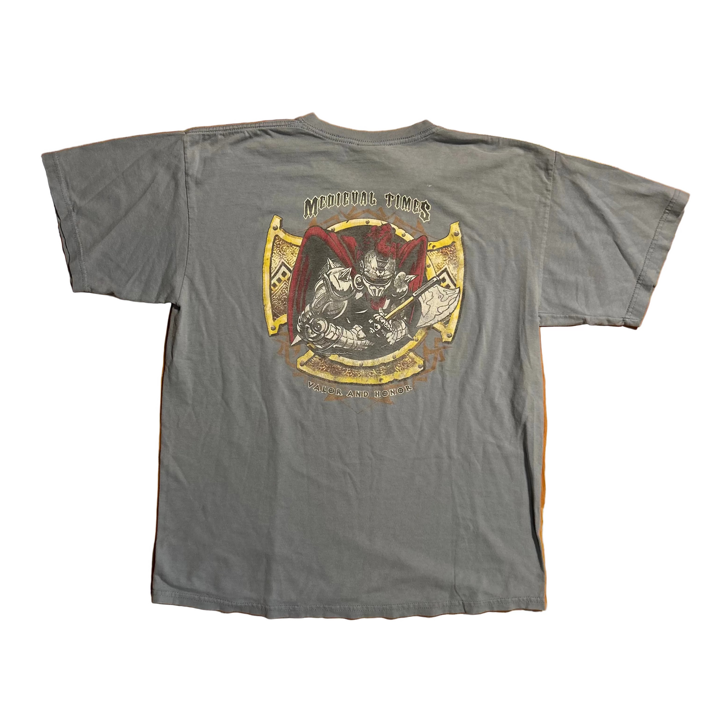 Medieval Times Chicago Grey Blue Tshirt - Medium - 21" x 26.5"