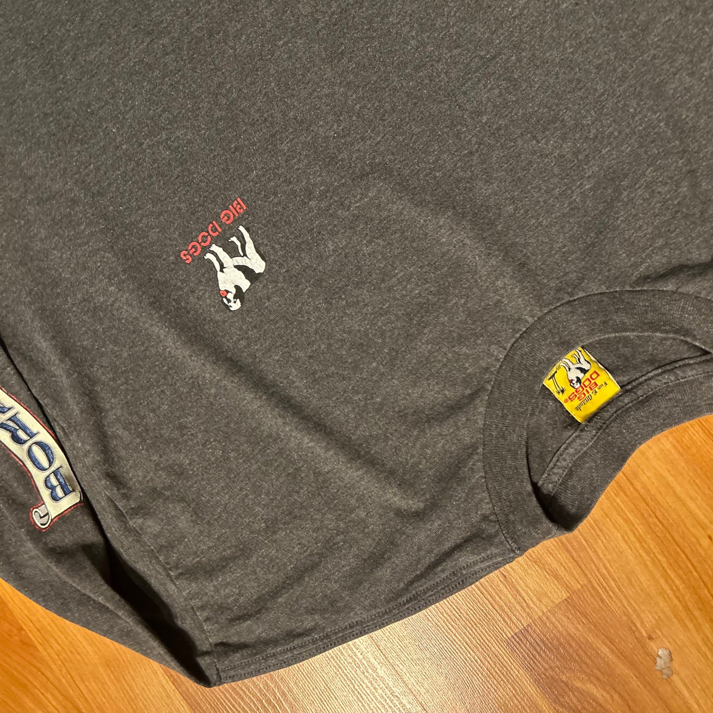 Big Dogs Land of the Free Motorcycle Bike Grey Longsleeve Shirt - XLarge - 25" x 31"