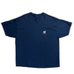 Big Dogs Fishing Lie About Size Navy Blue Tshirt - XLarge - 27.5" x 34"