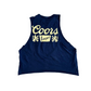Coors Banquet Navy Blue Tank Top Shirt - Boxy Large - 23" x 23"
