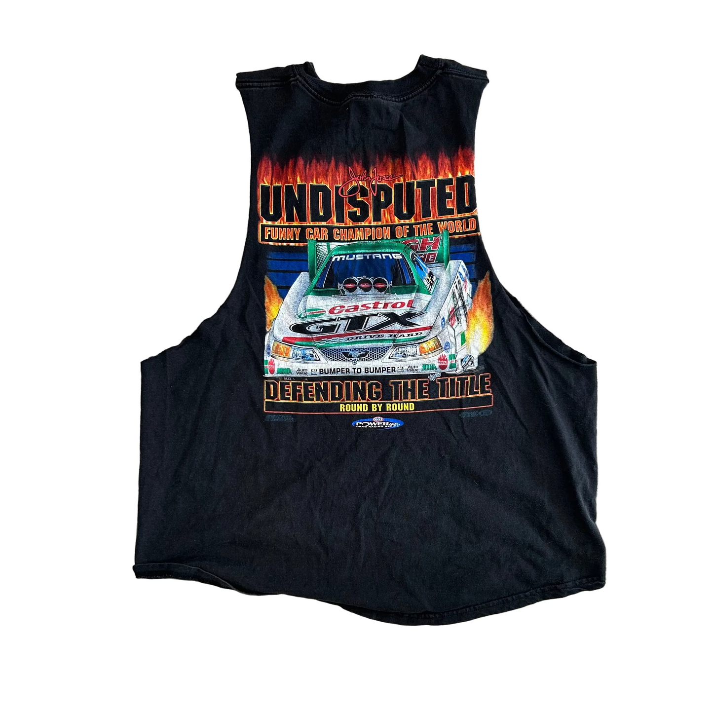 Undisputed Funny Car Champion Of The World Black Tank Top Shirt - Large - 23" x 26.5"