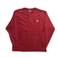 Carhartt Carphartt Red Quarter Button Up Henley Longsleeve Shirt - XLarge - 24" x 30"