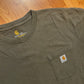 Carhartt Carphartt Green Brown Pocket Tshirt - XLarge - 25" x 32"