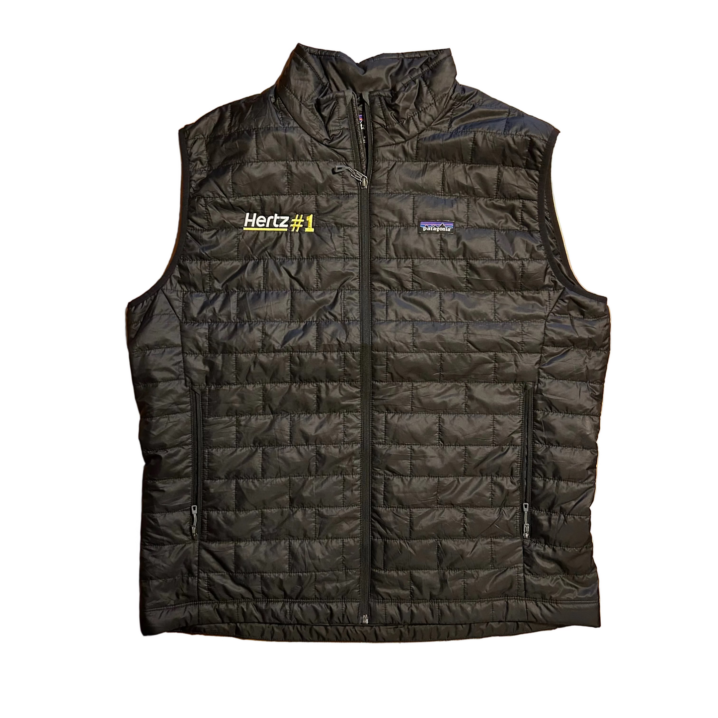Patagonia Phartagonia Hertz Black Puffer Zip Up Vest - XLarge - 26" x 30"