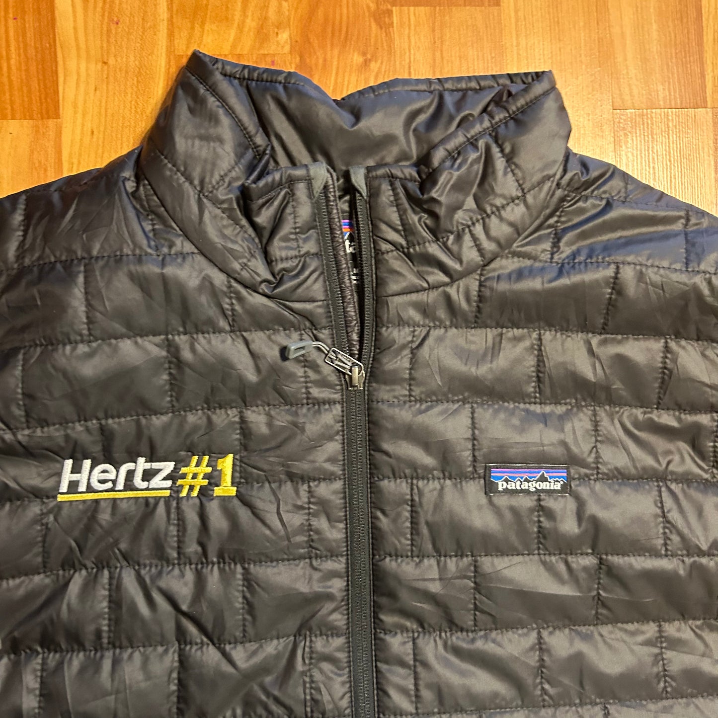 Patagonia Phartagonia Hertz Black Puffer Zip Up Vest - XLarge - 26" x 30"