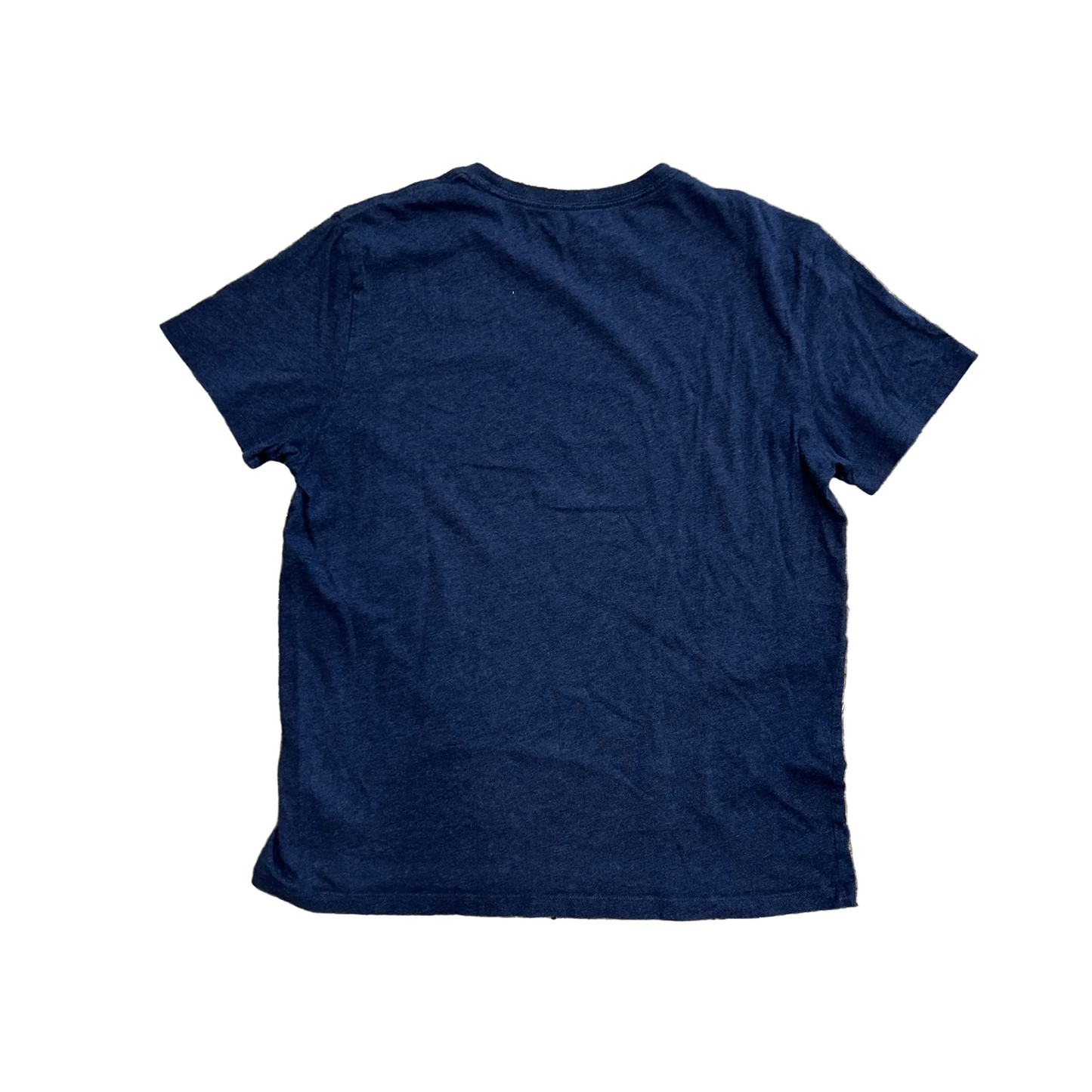 Gap Essential Crew Navy Blue Blank Tshirt - Medium - 21" x 26"