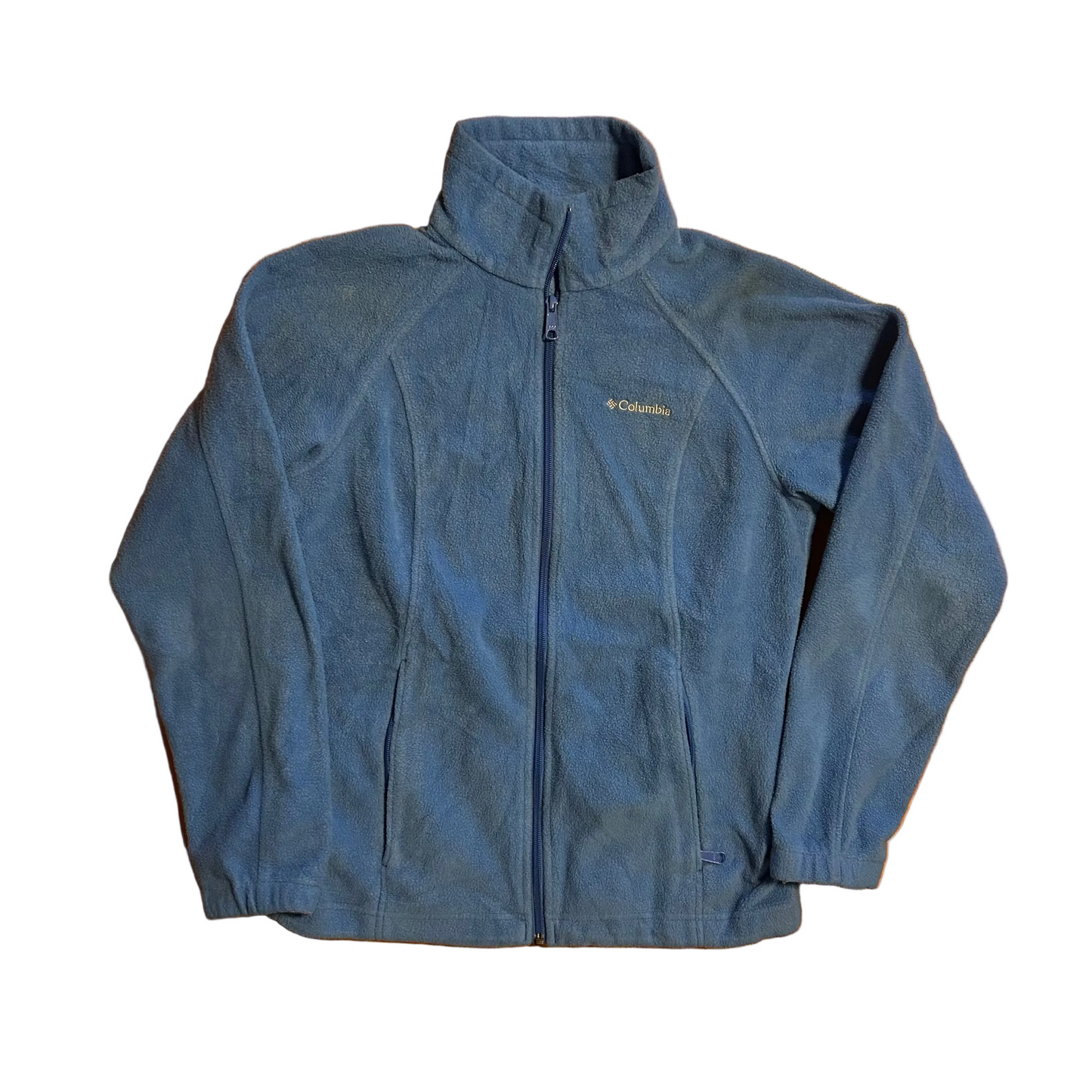 Columbia Blue Zip Up Fleece Jacket - Small - 18" x 24"