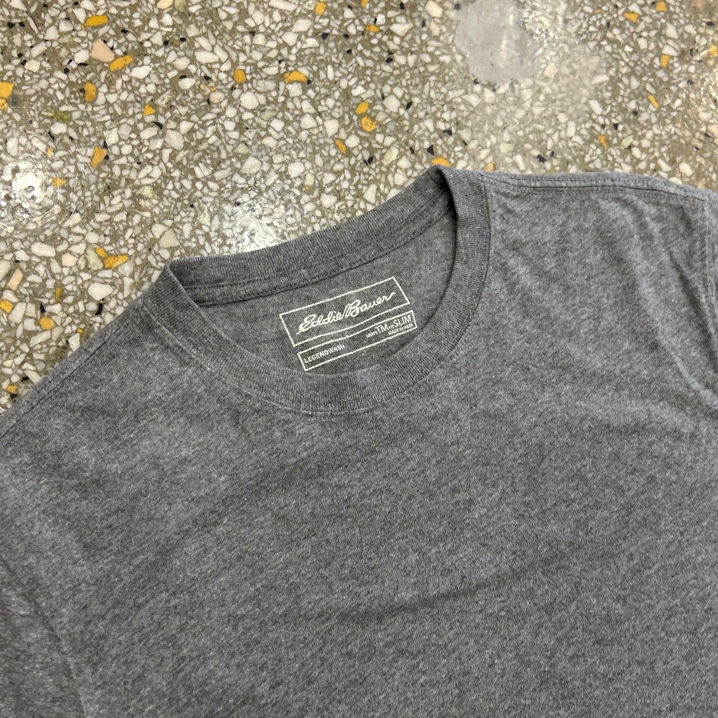 Eddie Bauer Grey Blank Tshirt - Small - 18" x 28"